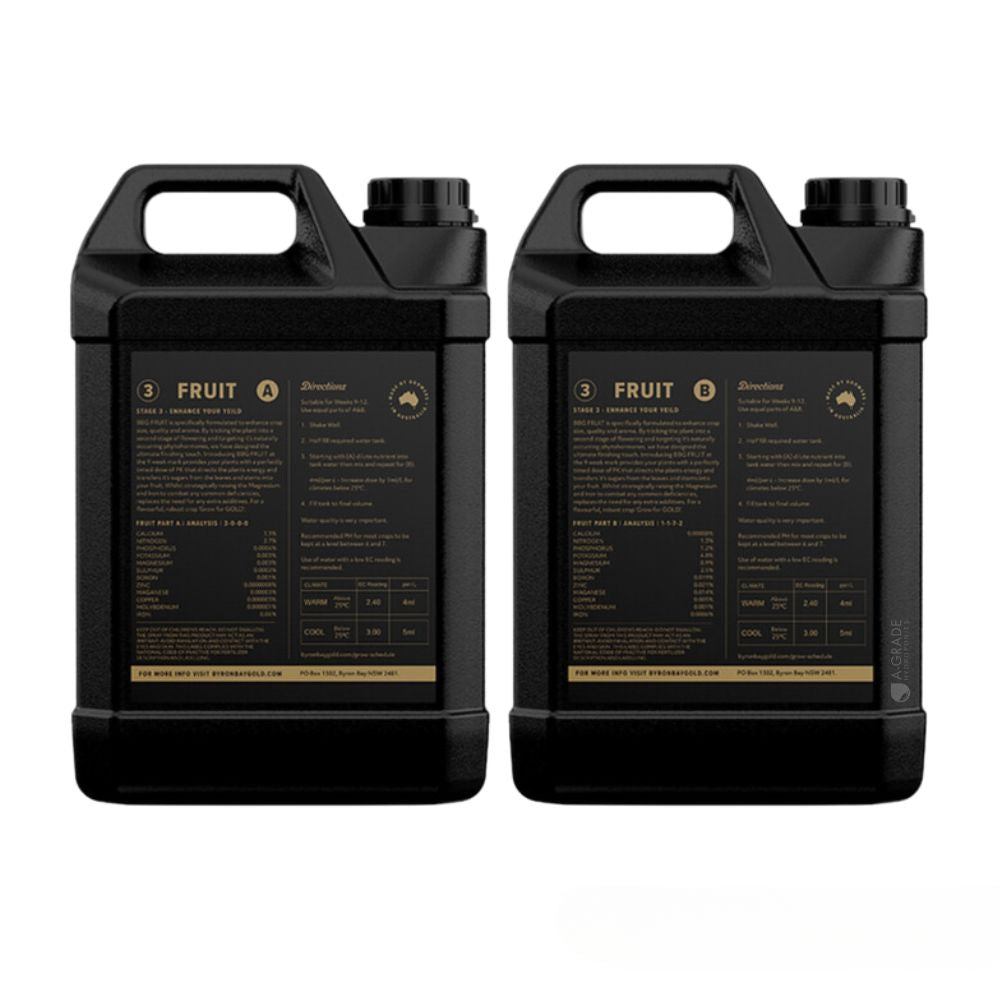BYRON BAY GOLD Fruit A/B Set - A-Grade Hydroponics