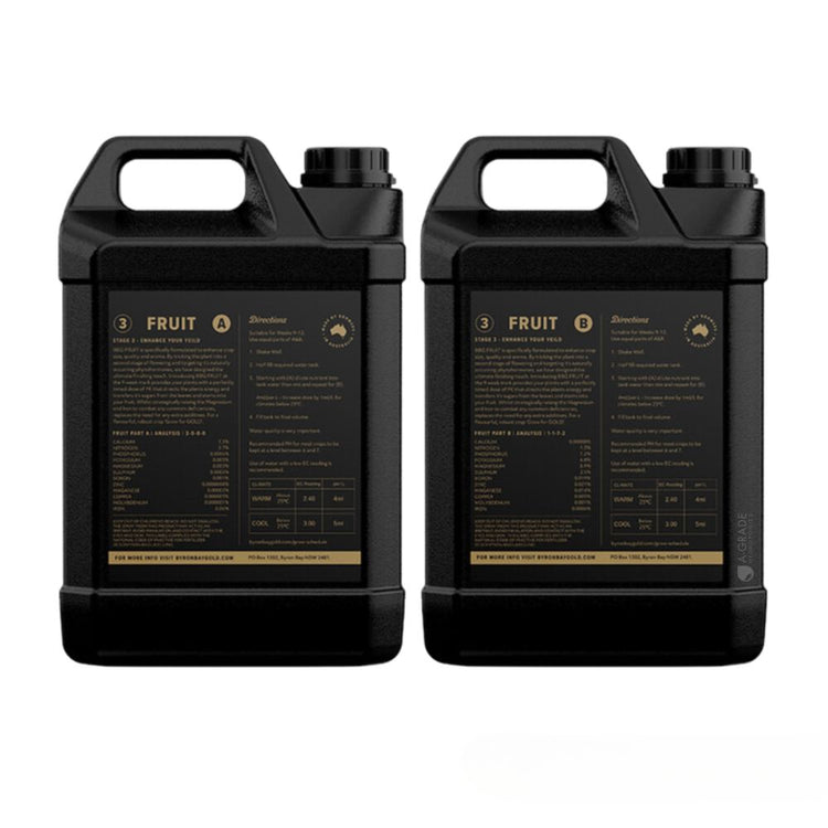 BYRON BAY GOLD Fruit A/B Set - A-Grade Hydroponics