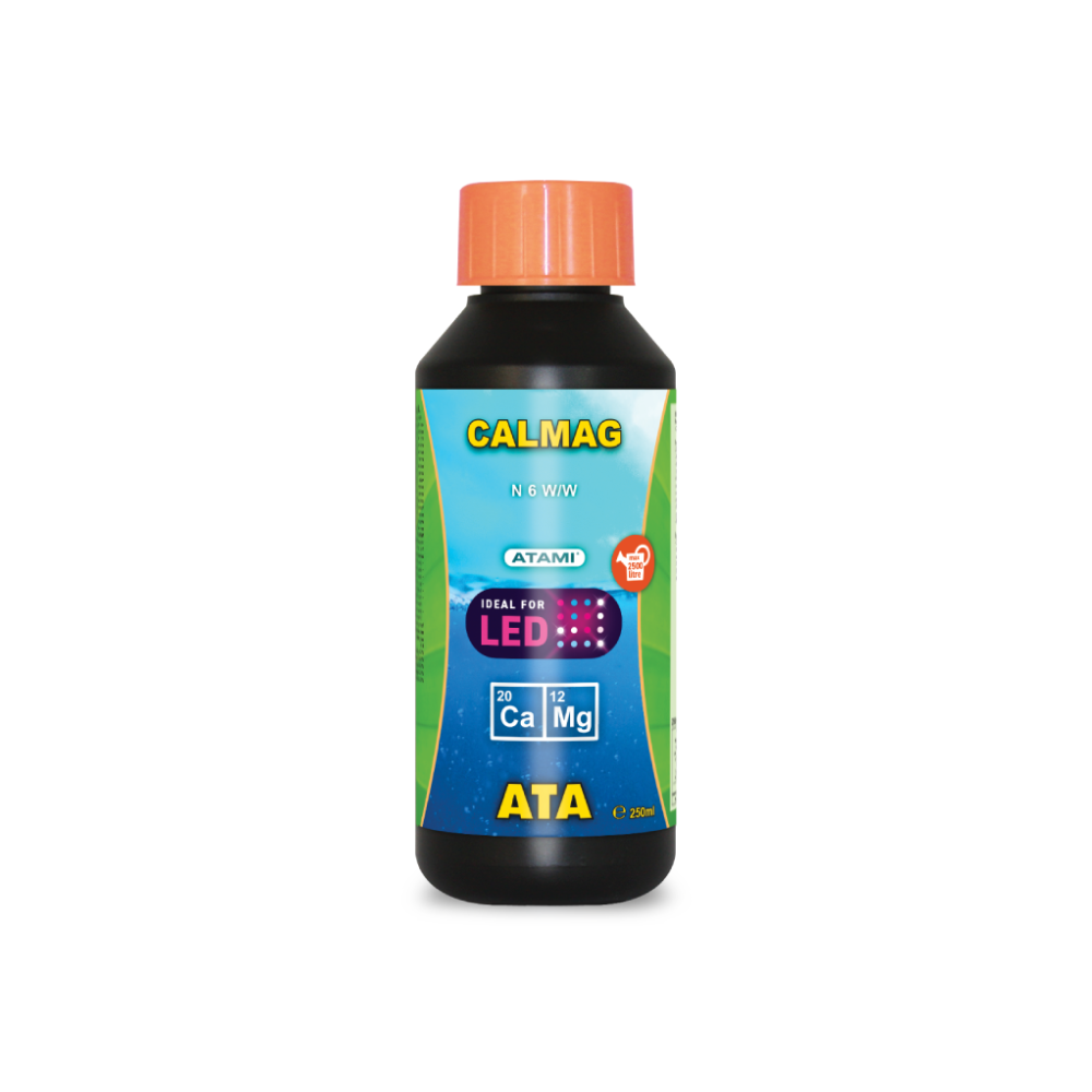 Atami ATA CalMag 250ml calcium and magnesium supplement, liquid plant nutrient for hydroponics and LED grow setups.