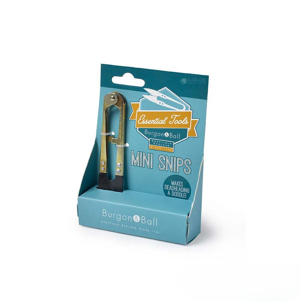 Burgon and Ball Mini Snips 11cm pocket-sized garden scissors retail pack