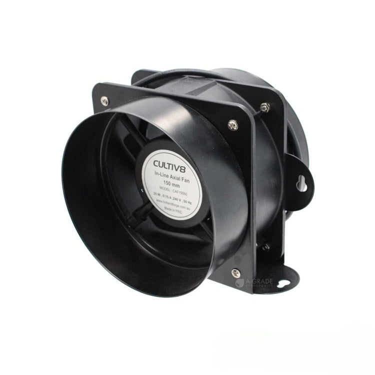 CULTIV8 150mm Inline Fan - A-Grade Hydroponics