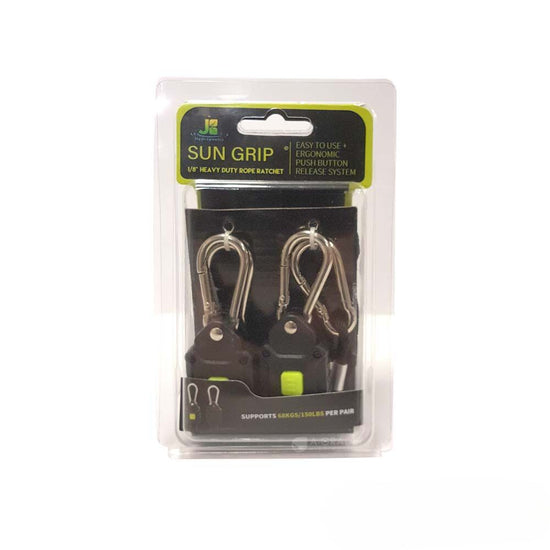 JB Hydroponics - Sun Grip ⅛” Heavy Duty Ratchet Hangers