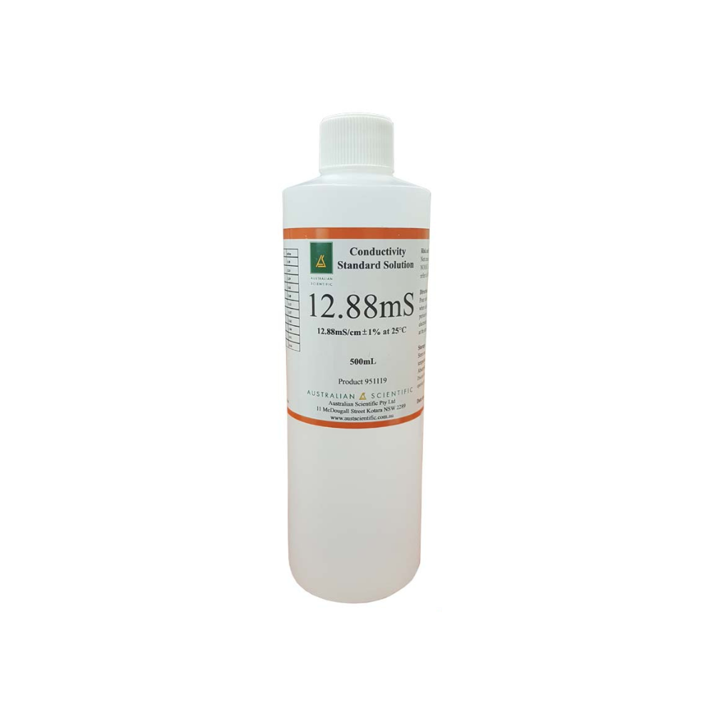 AUSTRALIAN SCIENTIFIC 12.88mS Conductivity Standard Solution 500ml - A-Grade Hydroponics