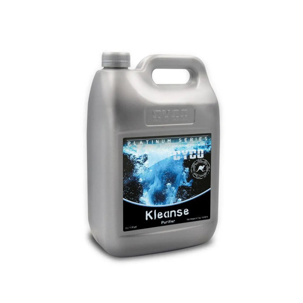 CYCO Kleanse hydroponic system cleaner 5L solution, prevents build-up and supports healthy root zone performance