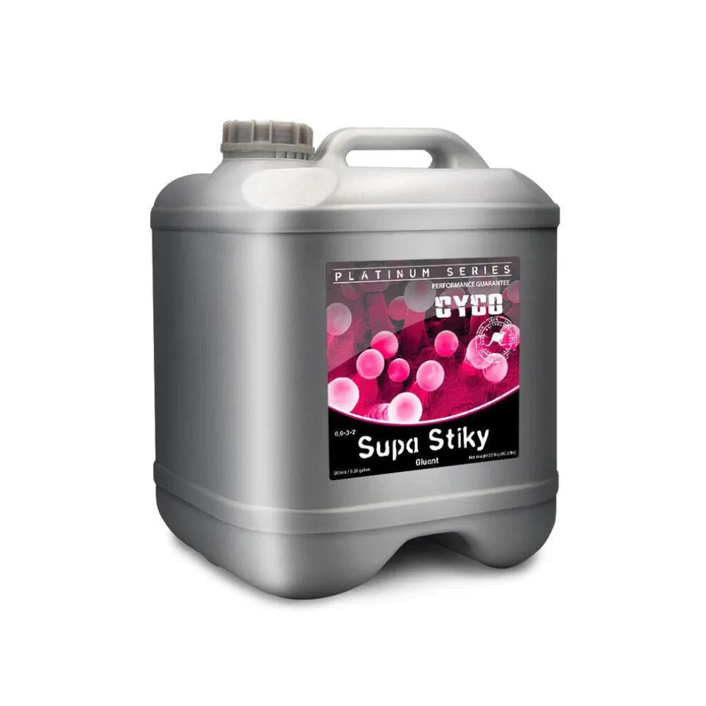 CYCO Supa Stiky 20L available for pre-order. A powerful fowering additive, high magnesium supplement for improved resin, flavour and plant performance