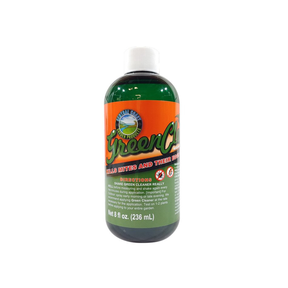 Green Cleaner 236ml garden spray – organic pesticide for mites and eggs, natural pest control for plants, hydroponics and home gardening.