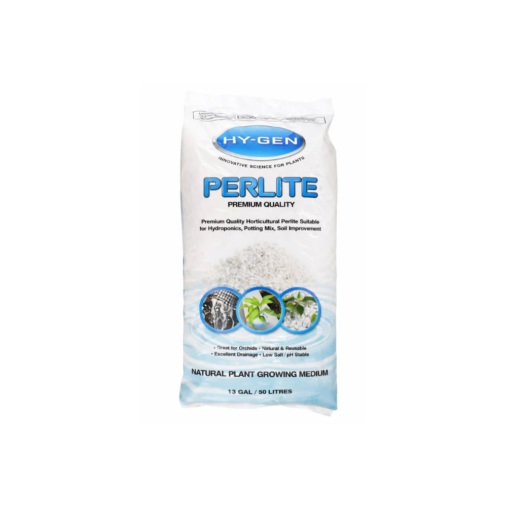 HY-GEN Perlite 50L – Premium Drainage Medium for Hydroponics & Soil