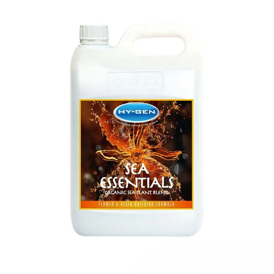 HY-GEN Sea Essentials seaweed nutrient 5L, organic flowering and fruiting booster for hydroponics, improves bloom, resin and plant health