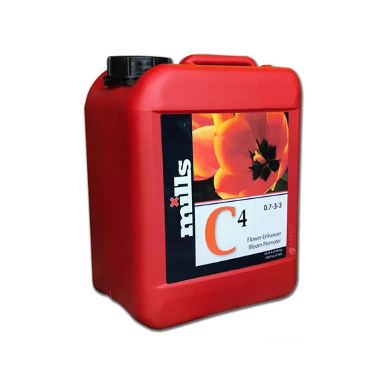 Mills C4 5L bloom enhancer. Flowering booster for hydroponics, soil and coco to increase flower size and heavier yields.