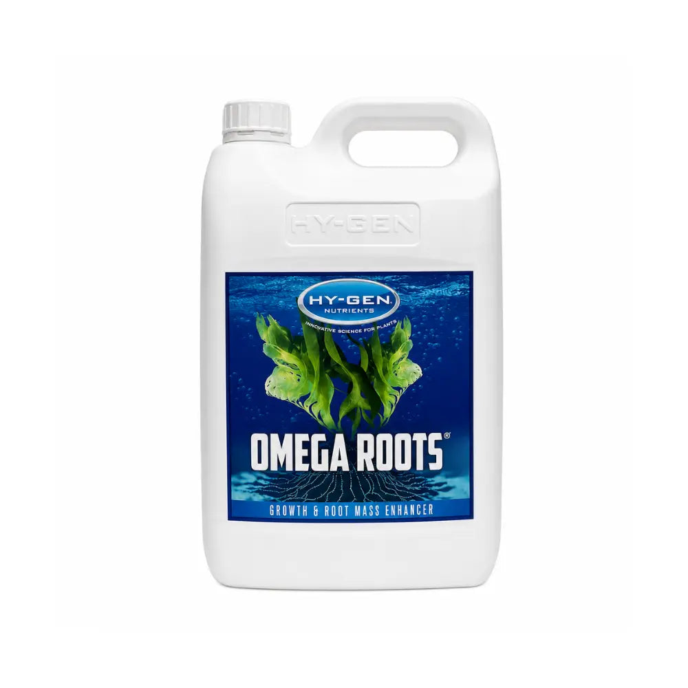 HY-GEN Omegazyme sea kelp root and shoot tonic 5L, growth and root mass enhancer for hydroponics and soil plants