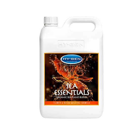 HY-GEN Sea Essentials seaweed nutrient 5L, organic flowering and fruiting booster for hydroponics, improves bloom, resin and plant health