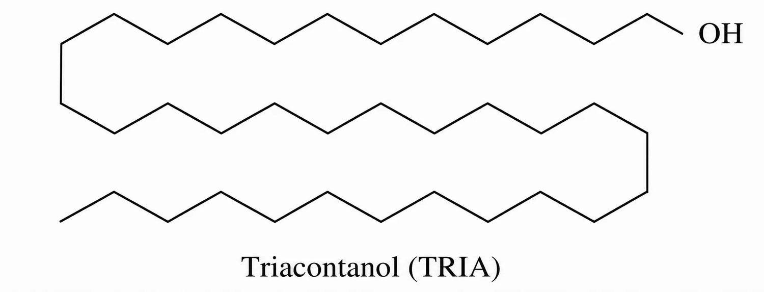 Skeletal structural formula of Triacontanol (TRIA) — C30H62O plant growth stimulant used in hydroponic nutrients and bloom boosters