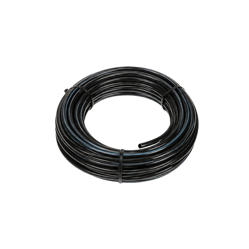 13mm soft poly hose for hydroponic irrigation systems, flexible poly tubing for pumps, reservoirs and grow room plumbing.