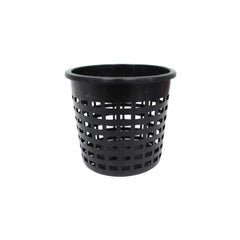 80mm black net pot for hydroponics, durable mesh design for aeration and healthy root development