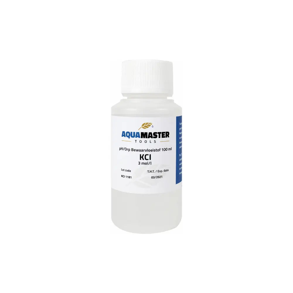 AQUA MASTER TOOLS KCl 3 mol/l pH electrode storage solution 100ml bottle for hydroponic pH meter care