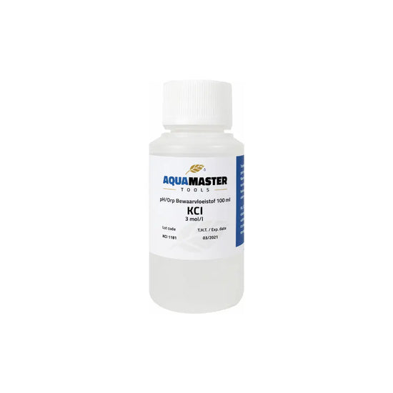 AQUA MASTER TOOLS KCl 3 mol/l pH electrode storage solution 100ml bottle for hydroponic pH meter care