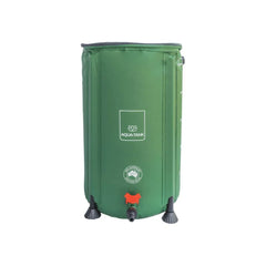 AQUA-TANK 50L collapsible water reservoir with sturdy legs and drainage tap, ideal for rainwater collection and irrigation