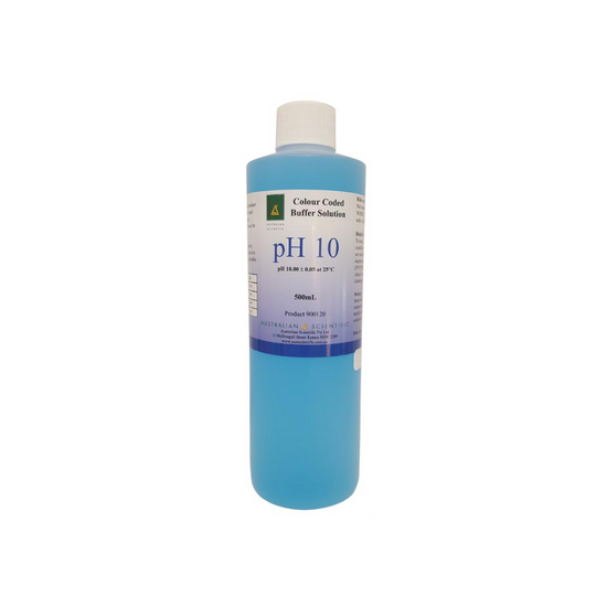 AUSTRALIAN SCIENTIFIC pH 10.0 Calibration Solution 500ml - A-Grade Hydroponics