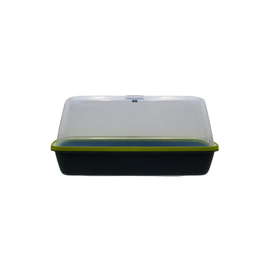 BoQube Medium Propagator with clear humidity dome fitted, compact windowsill propagator for seeds and cuttings
