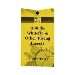 Yellow sticky insect trap cards for aphids, whitefly and flying pests, double-sided glue traps for indoor plants and hydroponic grow rooms