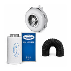 CAN-FAN 150mm ventilation kit with inline fan, carbon filter and ducting for hydroponic grow tents