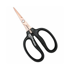 CHIKAMASA B-500SKF precision pruning scissors with micro-tip stainless steel blades and rounded edges for delicate plant trimming, grapevine defoliation, hydroponics harvesting and fine horticulture work.