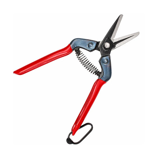 CHIKAMASA E-6C Japanese pruning shears with jagged carbon steel blades.