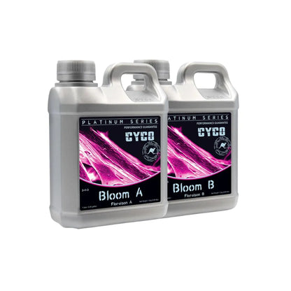 CYCO Platinum Series Bloom A &amp; B nutrient set 1L bottles hydroponic flowering fertiliser