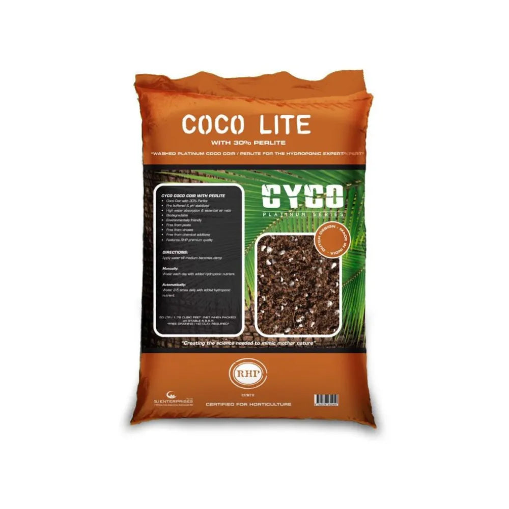 CYCO Coco Lite single bag 70/30 coco perlite mix, premium coco coir and perlite blend for optimal root growth and moisture control