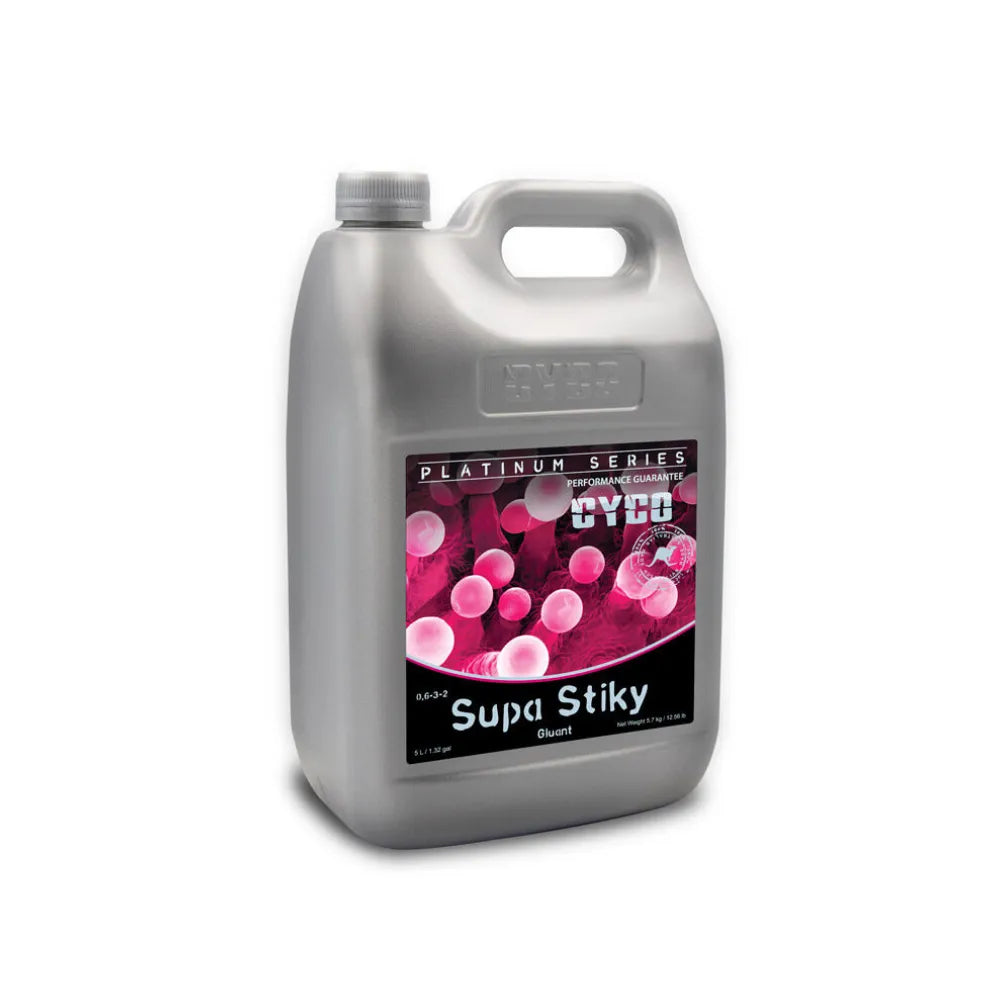 CYCO Supa Stiky bloom enhancer 5L hydroponic nutrient, premium formula for increased terpene production and bud quality