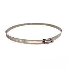Single stainless steel worm-drive ducting clamp for securing ventilation ducting to inline fans and carbon filters. Available in 100mm, 125mm, 150mm, 200mm