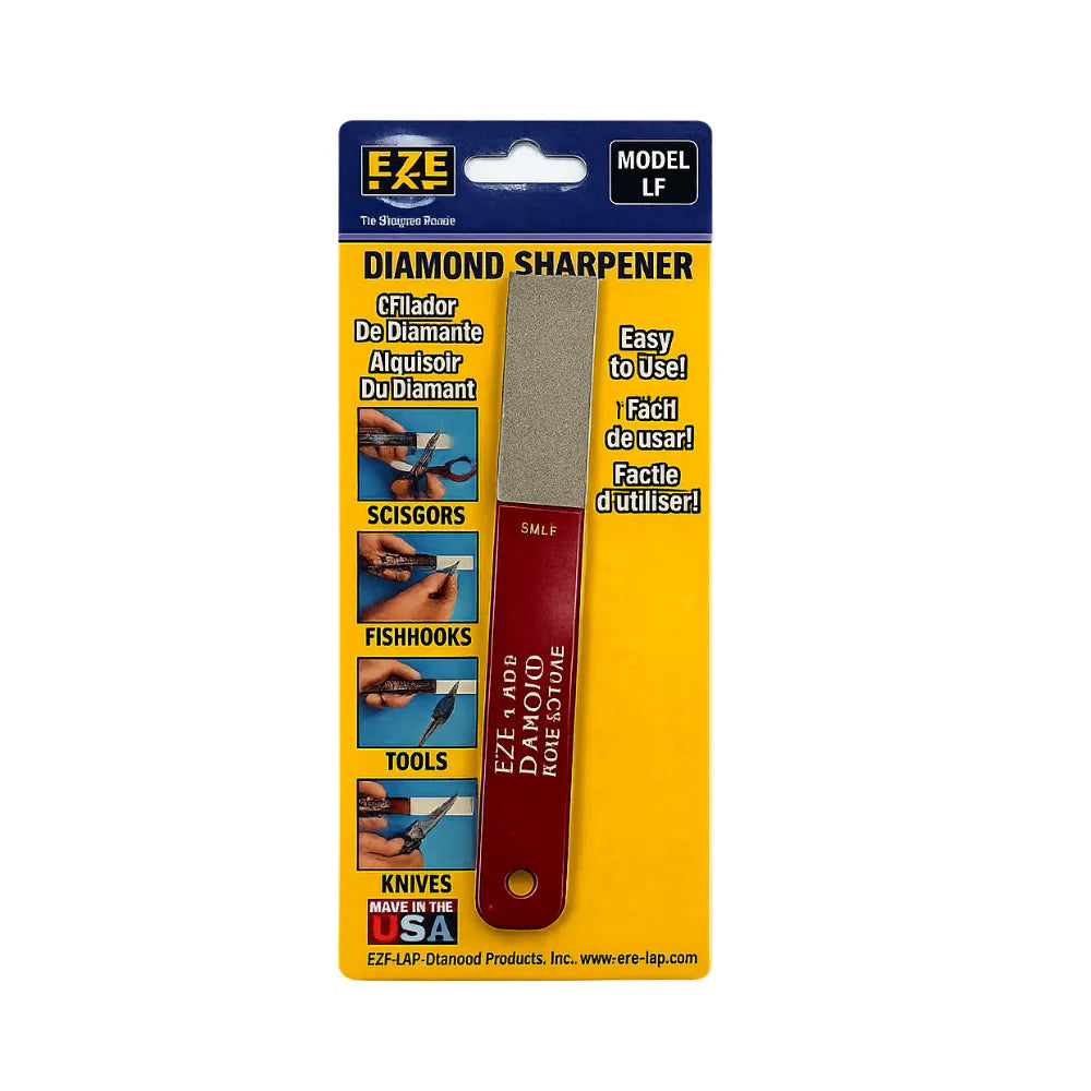 EZE-LAP diamond hone and stone sharpener LF 600 fine grit for sharpening knives, scissors, hooks and tools