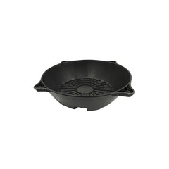 G-POT Base 480mm gardening drainage tray for GEO POTS, heavy-duty air pruning pot base with tapered airflow design for fabric and plastic grow pots.