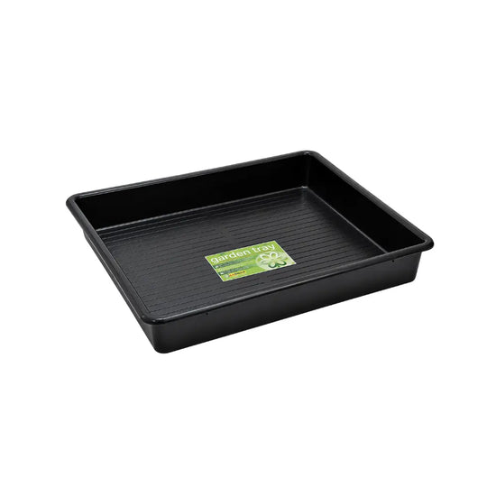 GARLAND 80 x 80cm black garden tray with deep sides for hydroponic pot arrangements