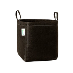GEOPOT 247L / 65 Gallon black fabric grow pot with handles and breathable geo-textile fabric, designed for air pruning roots and vigorous plant growth.