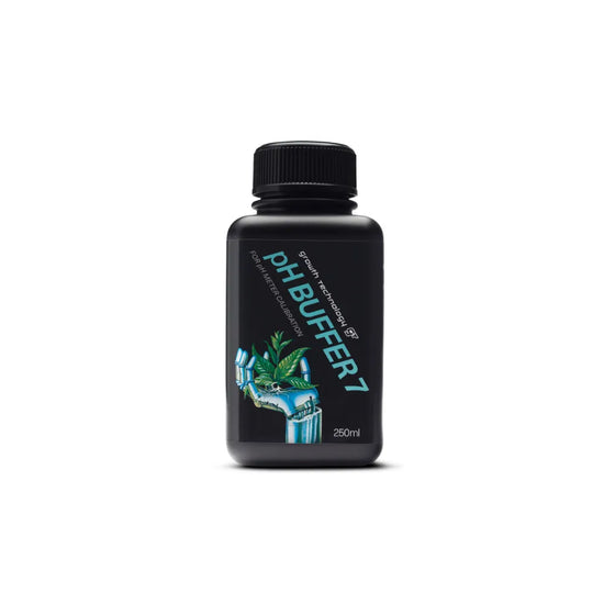 pH Buffer 7 calibration solution 250ml bottle for hydroponics and water testing, digital pH meter calibration liquid
