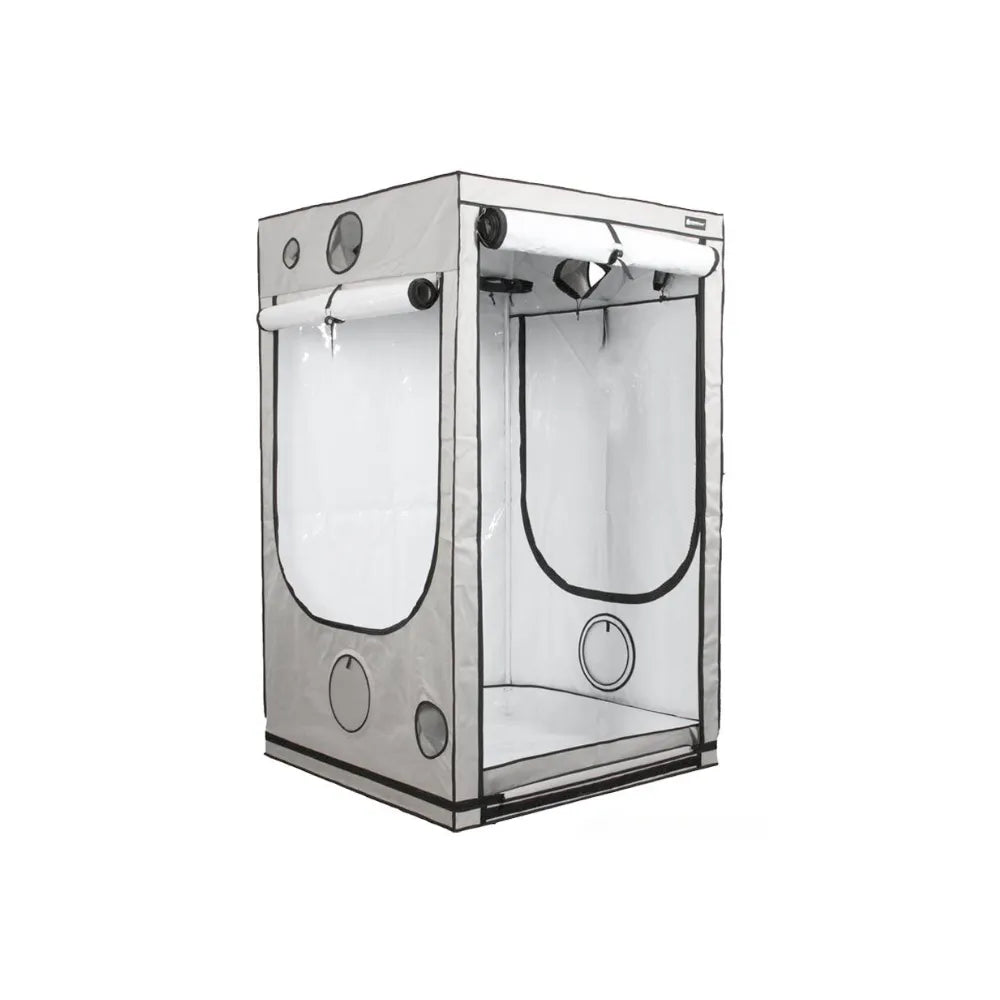 HOMEbox Ambient Q120 indoor grow tent with reflective interior, ventilation ports and access doors for plant cultivation