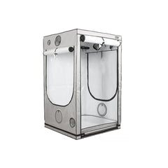 HOMEbox Ambient Q120+ indoor grow tent with reflective lining, ventilation ports and access doors for plant cultivation
