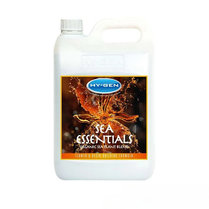 HY-GEN Sea Essentials seaweed nutrient 5L, organic flowering and fruiting booster for hydroponics, improves bloom, resin and plant health