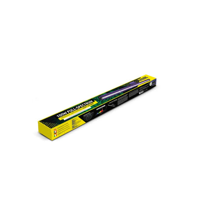 Lumatek 100W full spectrum LED grow light bar in retail packaging, compact horticulture lighting solution for indoor plants