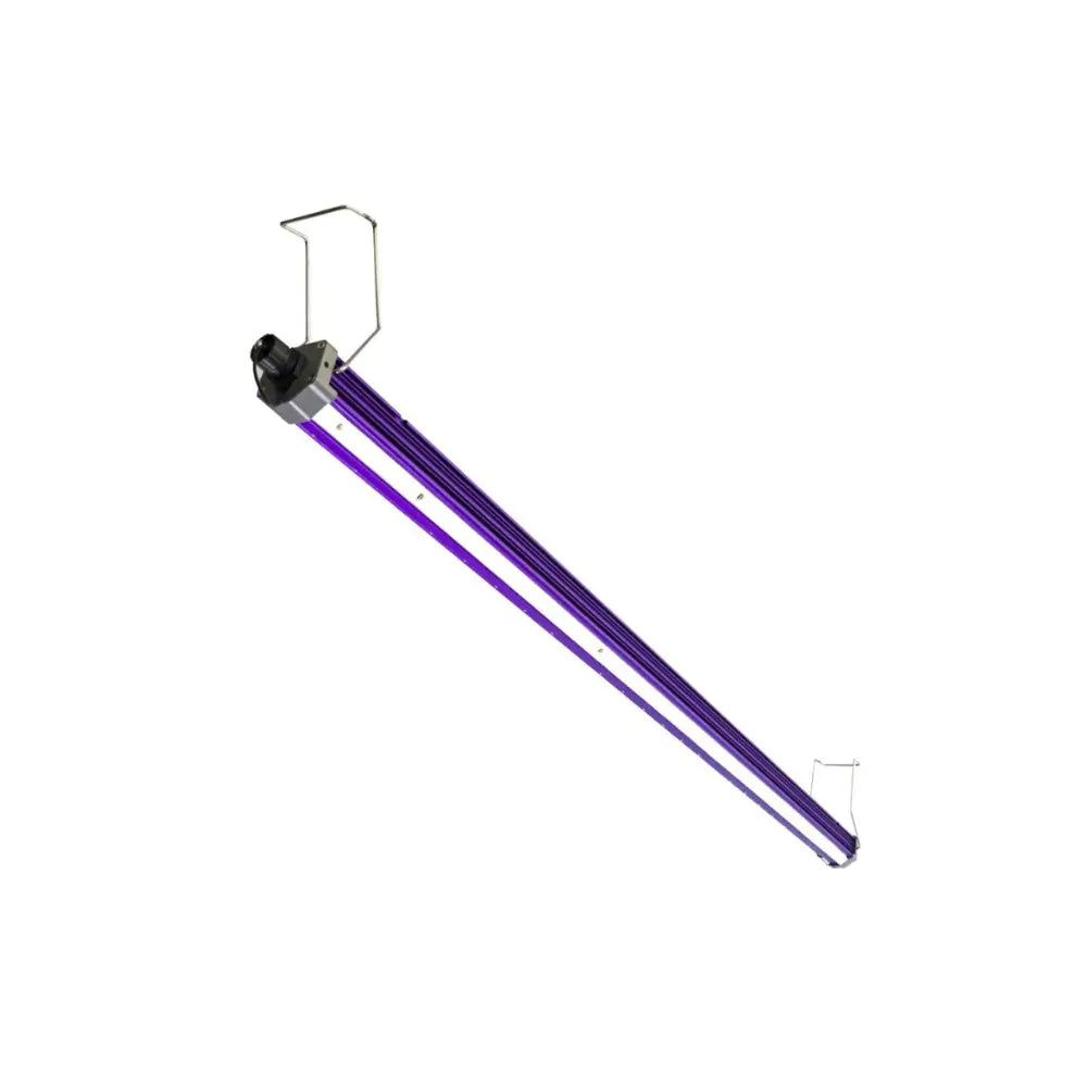 LUMATEK 30W UV Supplemental LED grow light bar illuminated with purple UV spectrum output