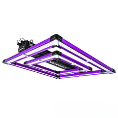 LUMATEK ATS PRO LED grow light with full-spectrum diodes and passive cooling for indoor hydroponic plant growth.
