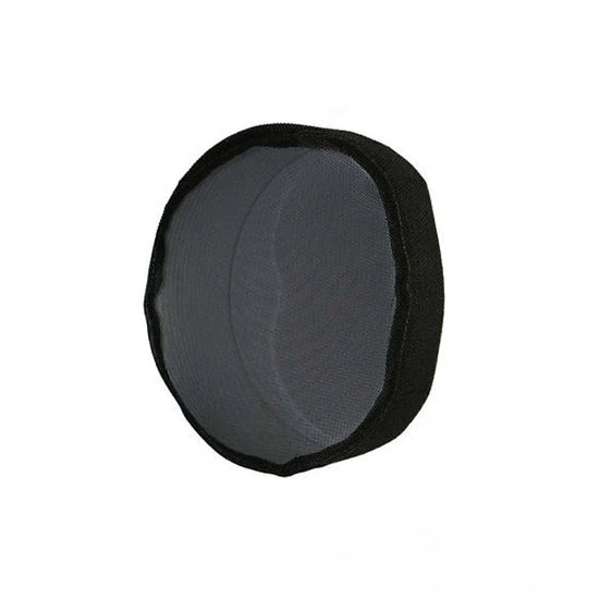 Black mesh bug screen for intake fans, breathable insect filter cover for grow rooms and hydroponic ventilation systems