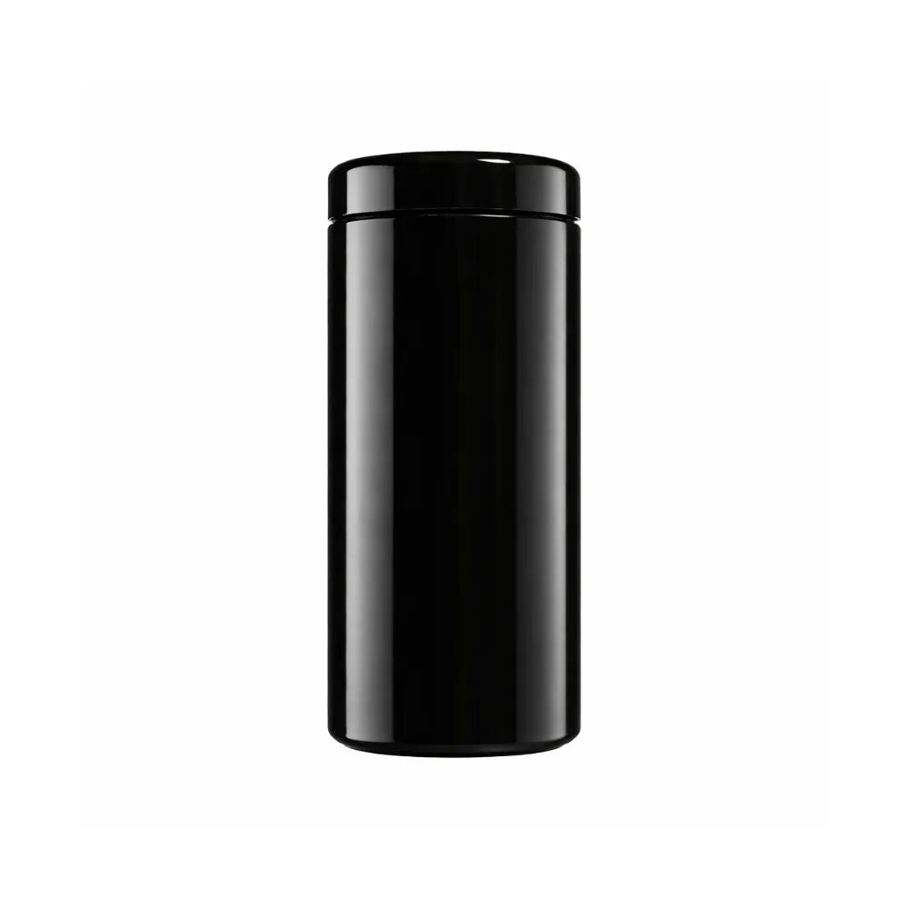 Miron violet glass curing and storage jar 1L with airtight lid, UV-protective container for herbs, food storage and preserving freshness