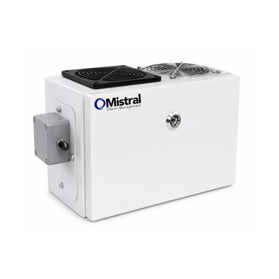 MISTRAL odour control unit for hydroponic grow rooms and indoor cultivation spaces, Australian-made vapour odour neutraliser for improved air quality and airborne odour control.