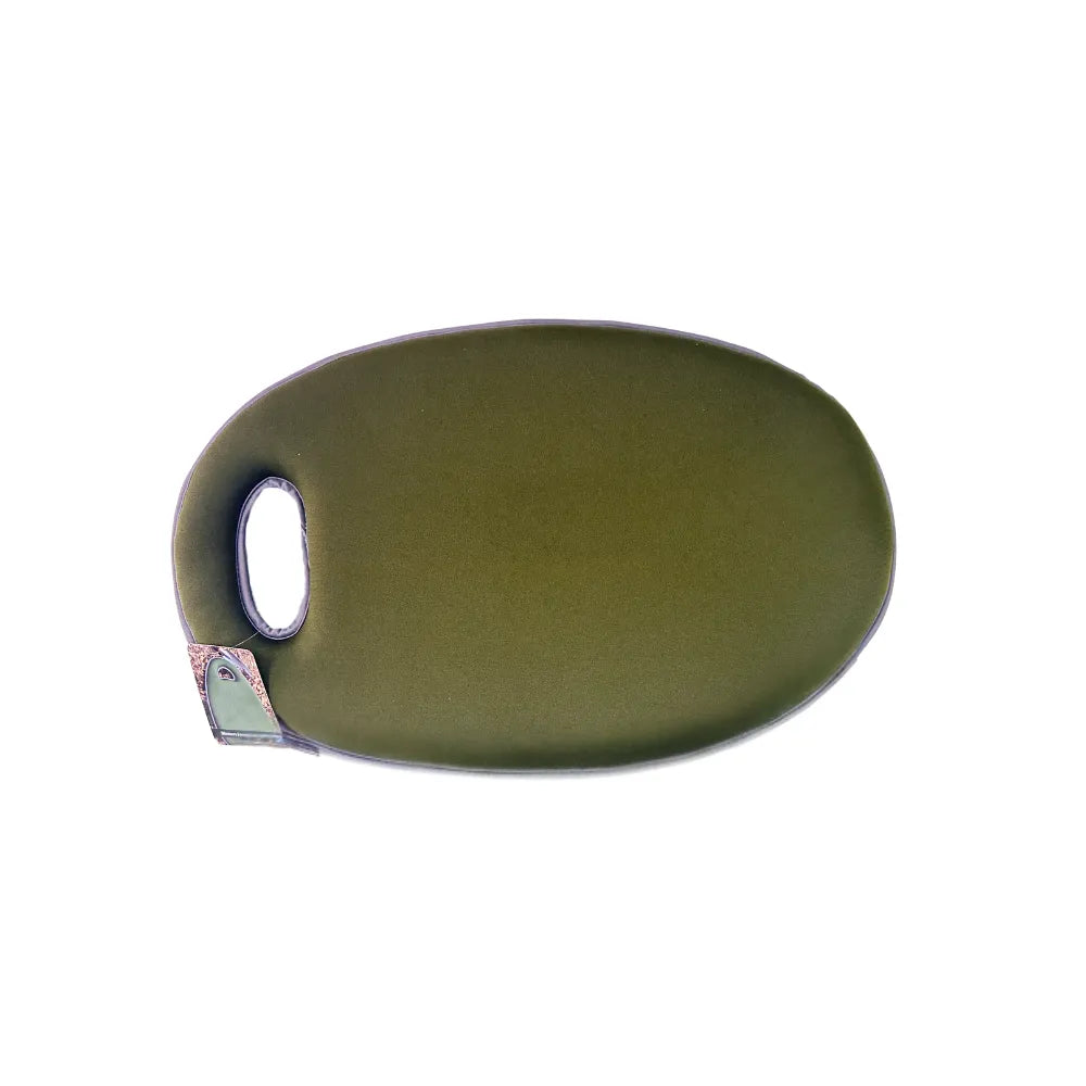 Comfy olive green neoprene kneeling pad for gardeners