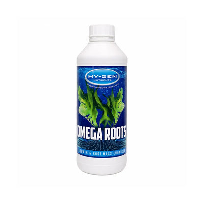 HY-GEN Omegazyme 1L natural sea kelp tonic, root and shoot enhancer for hydroponics, promotes plant growth and stronger root development