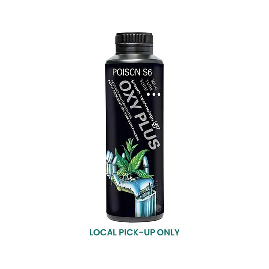 OXY-PLUS Hydrogen Peroxide 50g/L hydroponic steriliser bottle by Growth Technology, oxygen booster for nutrient solution hygiene