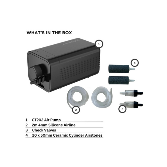 PondMAX CT202 Air Pump - A-Grade Hydroponics