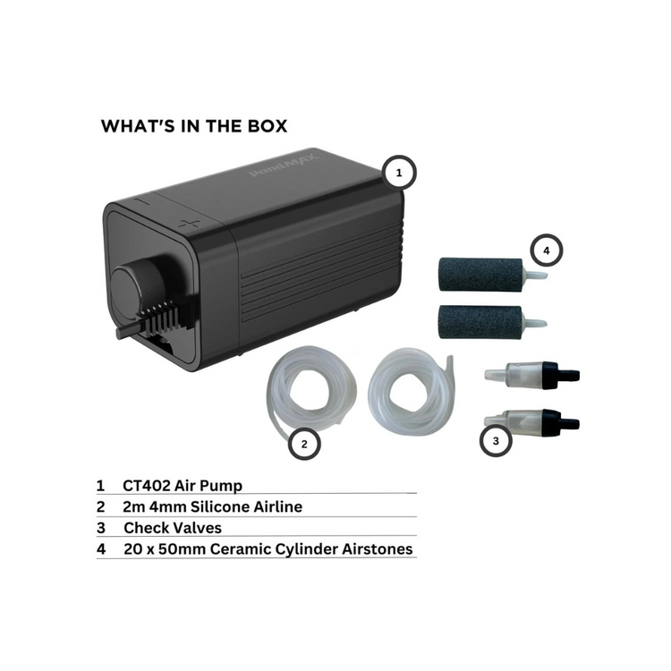 PondMAX CT402 Air Pump - A-Grade Hydroponics